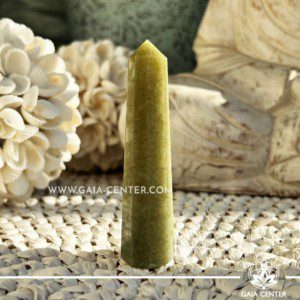 Green Aventurine Crystal Obelisk Tower point. Crystal points, towers and obelisks selection at GAIA CENTER Crystal Shop in CYPRUS. Order online, Cyprus islandwide delivery: Limassol, Larnaca, Paphos, Nicosia. Europe and Worldwide shipping.
