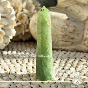 Green Aventurine Crystal Obelisk Tower point. Crystal points, towers and obelisks selection at GAIA CENTER Crystal Shop in CYPRUS. Order online, Cyprus islandwide delivery: Limassol, Larnaca, Paphos, Nicosia. Europe and Worldwide shipping.