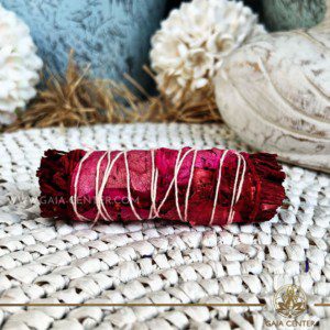 Californian White Sage and Dragon's Blood Love smudge stick bundles for smudging ceremonies and space clearing at Gaia Center | Crystals and Incense shop in Cyprus. Order online, Cyprus islandwide delivery: Limassol, Paphos, Larnaca, Nicosia. Europe and worldwide shipping.