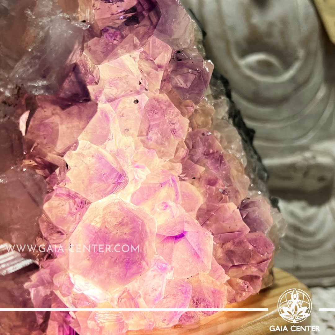 Amethyst Crystal Lamp top quality crystals from Brazil at Gaia Center | Crystal Shop in Cyprus. Amethyst, Rose Quartz, Salt and Selenite crystal lamps selection. Order online: Cyprus islandwide delivery: Limassol, Nicosia, Paphos, Larnaca. Europe and worldwide shipping.