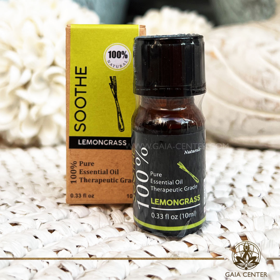 Pure Essential Oil Blend Lemongrass 10ml. 100% natural, undiluted and therapeutic grade. For Aroma diffusers and oil burners. Gaia Center Aroma Shop in Cyprus. Order essentail aroma oils online: Cyprus islandwide delivery: Limassol, Nicosia, Paphos, Larnaca. Europe and worldwide shipping.
