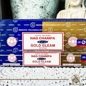 Incense Natural Aroma Incense Sticks Nag Champa and Gold Glem combo mix Satya. 15g incense sticks in a pack. Order online at Gaia Center | Aroma Incense Shop in Cyprus. Cyprus islandwide delivery: Limassol, Nicosia, Larnaca, Paphos. Europe & Worldwide delivery.