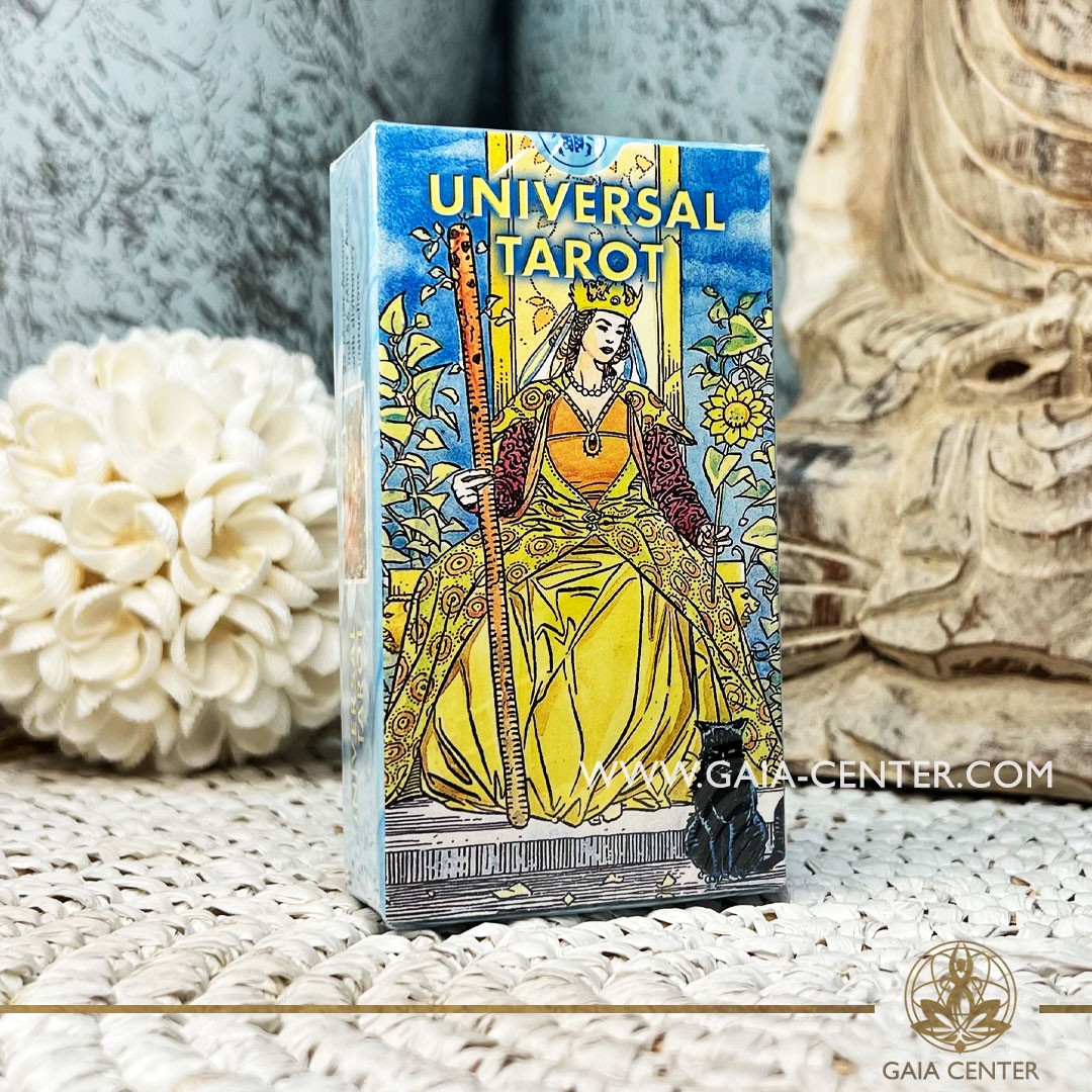 Universal Tarot Cards at Gaia Center Crystals and Incense esoteric Shop Cyprus. Tarot | Oracle | Angel Cards selection order online, Cyprus islandwide delivery: Limassol, Paphos, Larnaca, Nicosia.
