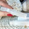 Crystal Bar - White Selenite Stick Rough mineral. Crystal and Gemstone selection at Gaia Center Crystal Shop Cyprus. Shop online at https://gaia-center.com. Cyprus island delivery: Limassol, Nicosia, Paphos, Larnaca. Europe and Worldwide shipping.