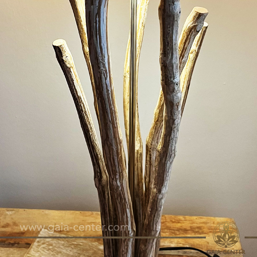 Teakwood Decor Lamp from Bali Island. Decor and Gifts Selection at Gaia Center Crystal Shop in Cyprus. Order crystals online, Cyprus islandwide delivery: Limassol, Larnaca, Paphos, Nicosia. Europe and Worldwide shipping.