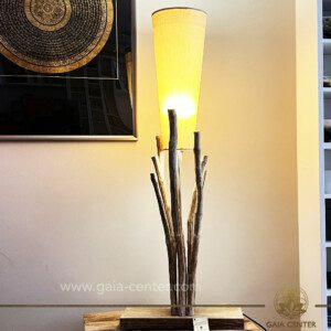 Teakwood Decor Lamp from Bali Island. Decor and Gifts Selection at Gaia Center Crystal Shop in Cyprus. Order crystals online, Cyprus islandwide delivery: Limassol, Larnaca, Paphos, Nicosia. Europe and Worldwide shipping.
