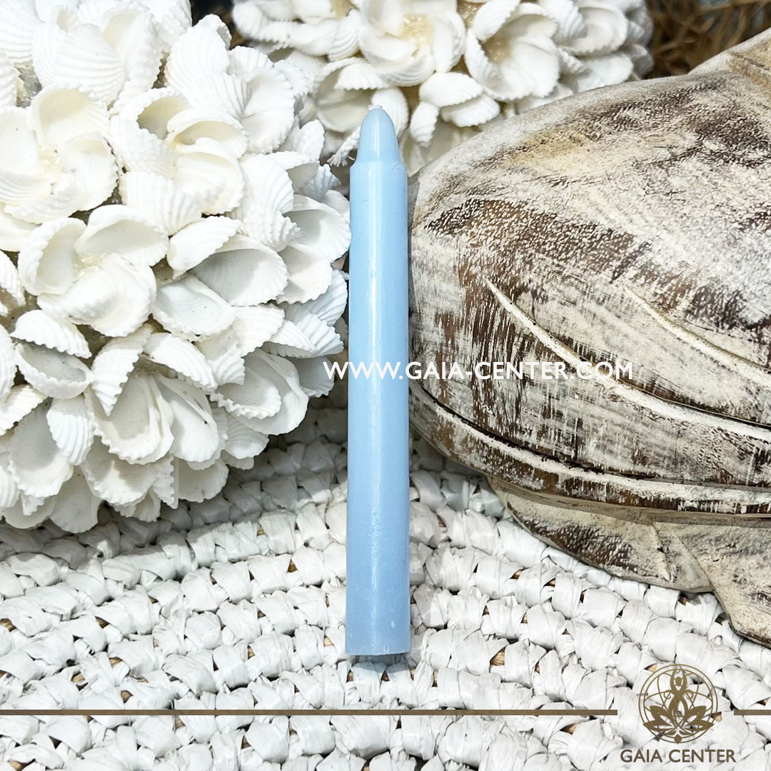 Light Blue Spell Candle |Paraffin Wax| at Gaia Center Crystal Incense Shop in Cyprus. Shop online, islandwide delivery: Limassol, Nicosia, Larnaca, Paphos.