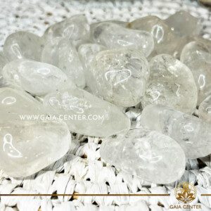 Rock Crystal Quartz Tumbled Stones |35-40mm| polished tumbled stones from Brazil at Gaia Center crystal shop in Cyprus. Crystal tumbled stones and rough minerals, drusy at Gaia Center crystal shop in Cyprus. Order crystals online top quality crystals, Cyprus islandwide delivery: Limassol, Larnaca, Paphos, Nicosia. Europe and Worldwide shipping.