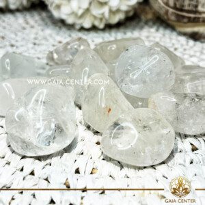 Rock Crystal Quartz Tumbled Stones |40mm| polished tumbled stones from Brazil at Gaia Center crystal shop in Cyprus. Crystal tumbled stones and rough minerals, drusy at Gaia Center crystal shop in Cyprus. Order crystals online top quality crystals, Cyprus islandwide delivery: Limassol, Larnaca, Paphos, Nicosia. Europe and Worldwide shipping.