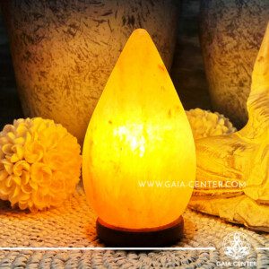 Crystal Salt Lamp Drop Shaped 2kg at Gaia Center | Crystal Shop in Cyprus. Salt and Selenite crystal lamps selection. Order online: Cyprus islandwide delivery: Limassol, Nicosia, Paphos, Larnaca. Europe and worldwide shipping.