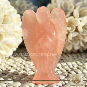Rose Crystal Quartz Angel at GAIA CENTER Crystal Shop CYPRUS. Crystal jewellery and crystal pendants at Gaia Center crystal shop in Cyprus. Order online top quality crystals, Cyprus islandwide delivery: Limassol, Larnaca, Paphos, Nicosia. Europe and Worldwide shipping.