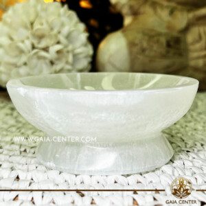 Selenite Crystal Ritual Bowl |Medium 10cm| Crystal points, towers and obelisks selection at Gaia Center Crystal shop in Cyprus. Order crystals online, Cyprus islandwide delivery: Limassol, Larnaca, Paphos, Nicosia. Europe and Worldwide shipping.