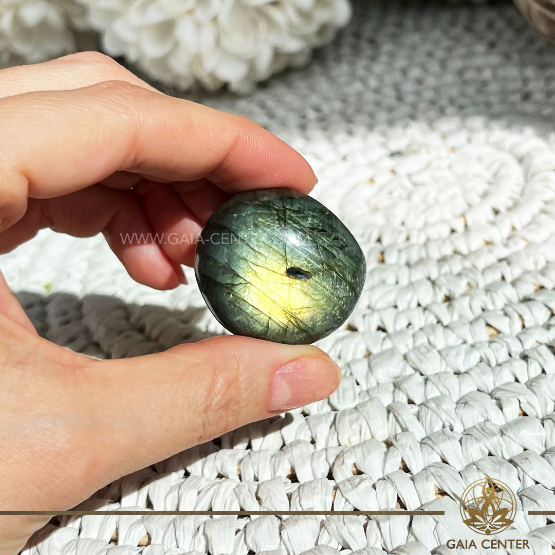 Labradorite Eye Large Tumblestone |Exclusive| from Madagascar at Gaia Center Crystal Shop in Cyprus. Crystal and Gemstone Jewellery Selection at Gaia Center in Cyprus. Order online, Cyprus islandwide delivery: Limassol, Larnaca, Paphos, Nicosia. Europe and Worldwide shipping.