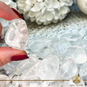 Rock Crystal Quartz Tumbled Stones A-Quality |25-30mm| at Gaia Center Crystal shop in Cyprus. Crystal and Gemstone Jewellery Selection at Gaia Center in Cyprus. Order online, Cyprus islandwide delivery: Limassol, Larnaca, Paphos, Nicosia. Europe and Worldwide shipping.