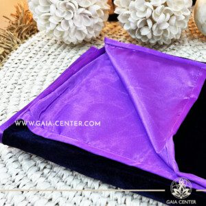 Large Purple or Lilac Reading Cloth - Velvet/Satin |60x60cm| at Gaia Center Crystal and Incense Shop in Cyprus. This altar cloth is perfect for Tarot, Oracle cards, Intuitive Reading, Crystal and Rune placement. Tarot | Oracle | Angel Cards selection and Altar Accessories at Gaia Center | Cyprus. Order online. Cyprus islandwide delivery: Limassol, Paphos, Larnaca, Nicosia Europe and Worldwide shipping.