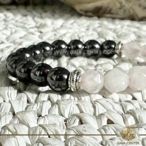 Gemstone Bracelet - Magnetic Rose Quartz at Gaia Center Crystal shop in Cyprus. Crystal and Gemstone Jewellery Selection at Gaia Center in Cyprus. Order online, Cyprus islandwide delivery: Limassol, Larnaca, Paphos, Nicosia. Europe and Worldwide shipping.