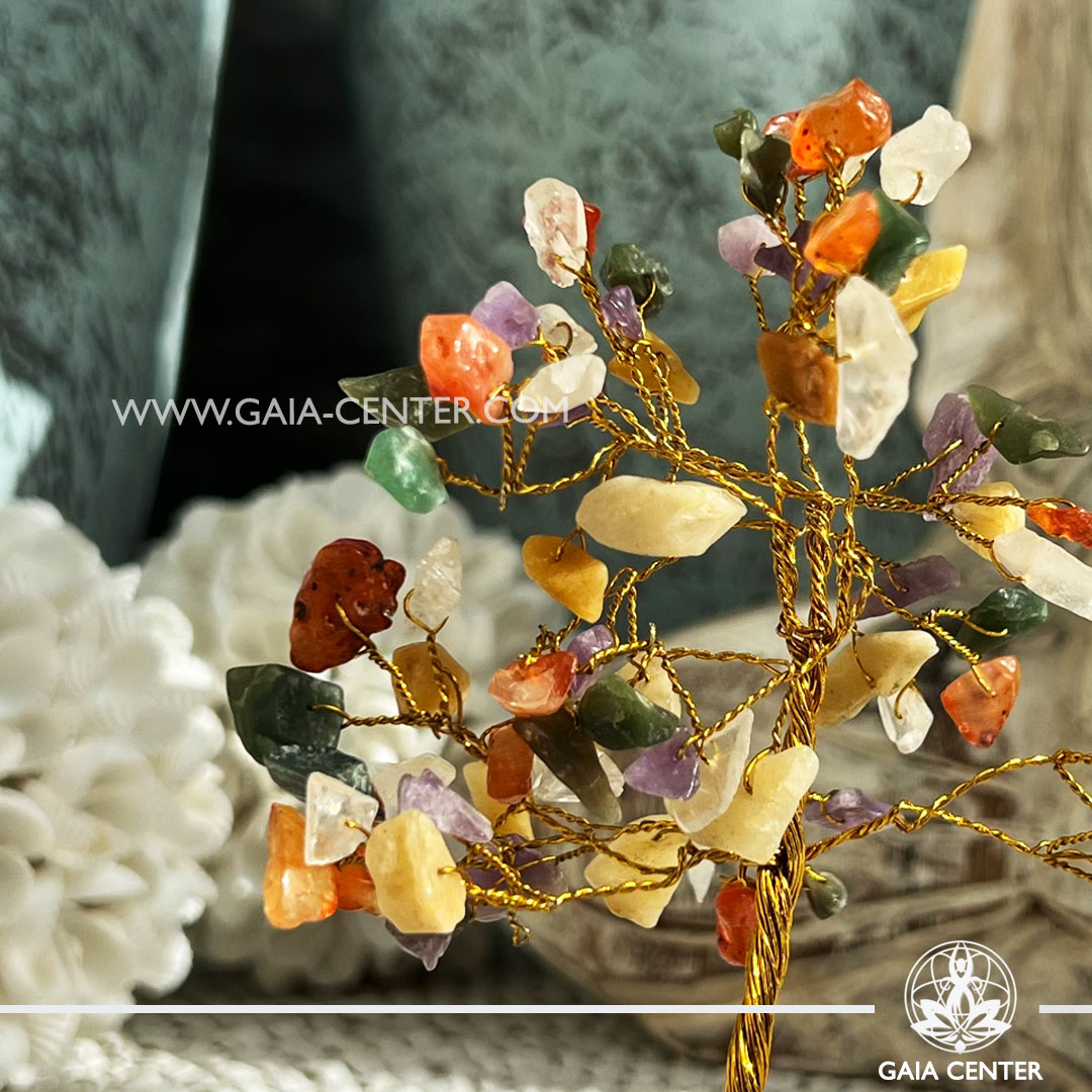 Gemstone Tree - Mixed Crystals |80 stones| at Gaia Center crystal shop in Cyprus. Crystal tumbled stones and rough minerals, drusy at Gaia Center crystal shop in Cyprus. Order crystals online top quality crystals, Cyprus islandwide delivery: Limassol, Larnaca, Paphos, Nicosia. Europe and Worldwide shipping.