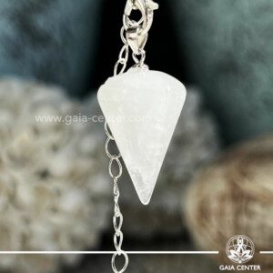 Crystal Point Pendulum Pendant Clear Quartz at GAIA CENTER Crystal Shop CYPRUS. Crystal jewellery and crystal pendants at Gaia Center crystal shop in Cyprus. Order online top quality crystals, Cyprus islandwide delivery: Limassol, Larnaca, Paphos, Nicosia. Europe and Worldwide shipping.