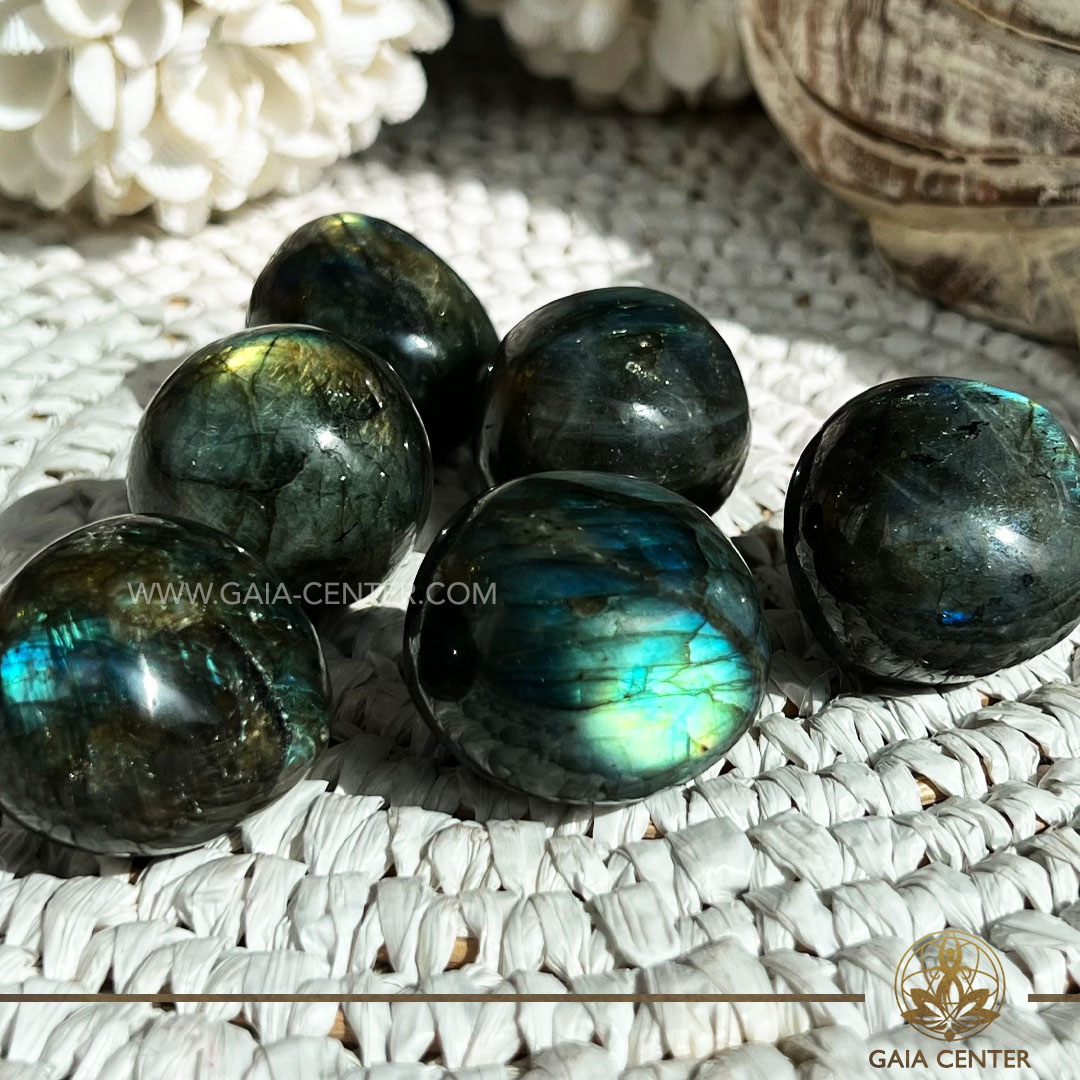Labradorite Large Tumblestones from Madagascar at Gaia Center Crystal Shop in Cyprus. Crystal and Gemstone Jewellery Selection at Gaia Center in Cyprus. Order online, Cyprus islandwide delivery: Limassol, Larnaca, Paphos, Nicosia. Europe and Worldwide shipping.
