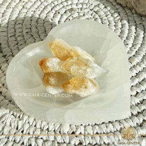 Selenite Crystal Bowl Heart Shape |15cm| Crystal points, towers and obelisks selection at Gaia Center Crystal shop in Cyprus. Order crystals online, Cyprus islandwide delivery: Limassol, Larnaca, Paphos, Nicosia. Europe and Worldwide shipping.