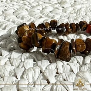 Tiger's Eye Chipstone Bracelet at Gaia Center Crystal shop in Cyprus. Crystal and Gemstone Jewellery Selection at Gaia Center in Cyprus. Order online, Cyprus islandwide delivery: Limassol, Larnaca, Paphos, Nicosia. Europe and Worldwide shipping.