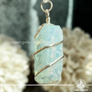 Rough Opalite Crystal Pendant with Chain at Gaia Center Crystal shop in Cyprus. Crystal and Gemstone Jewellery Selection at Gaia Center in Cyprus. Order online, Cyprus islandwide delivery: Limassol, Larnaca, Paphos, Nicosia. Europe and Worldwide shipping.