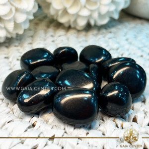 Shungite polished tumbled stones from Russia at Gaia Center Crystal shop in Cyprus. Crystal and Gemstone Jewellery Selection at Gaia Center in Cyprus. Order crystals online, Cyprus islandwide delivery: Limassol, Larnaca, Paphos, Nicosia. Europe and Worldwide shipping.