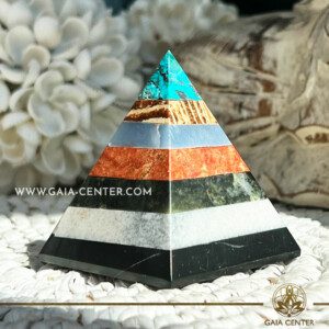 Multi-Stone Crystal Point Polished pyramid from Peru Crystal points, towers and obelisks selection at Gaia Center Crystal shop in Cyprus. Order online, Cyprus islandwide delivery: Limassol, Larnaca, Paphos, Nicosia. Europe and Worldwide shipping.