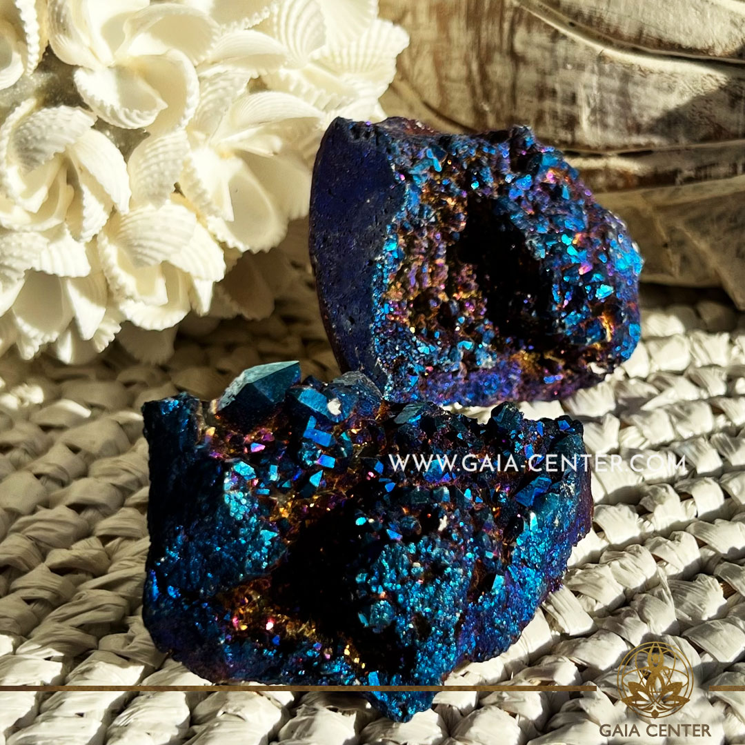 Purple Aura Quartz - Druzy Cluster |Large 60-70mm| at Gaia Center Crystal shop in Cyprus. Crystal and Gemstone Jewellery Selection at Gaia Center Crystal shop in Cyprus. Order crystals online, Cyprus islandwide delivery: Limassol, Larnaca, Paphos, Nicosia. Europe and Worldwide shipping.