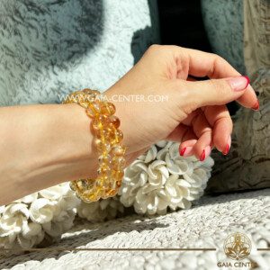 Yellow Citrine Crystal Bracelet |8mm bead| at Gaia Center Crystal shop in Cyprus. Crystal and Gemstone Jewellery Selection at Gaia Center Crystal shop in Cyprus. Order crystals online, Cyprus islandwide delivery: Limassol, Larnaca, Paphos, Nicosia. Europe and Worldwide shipping.