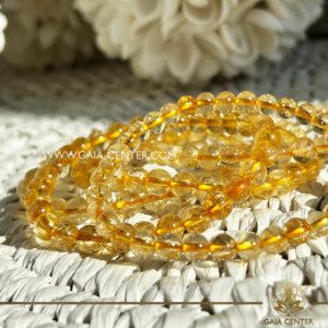 Yellow Citrine Crystal Bracelet |6mm bead| at Gaia Center Crystal shop in Cyprus. Crystal and Gemstone Jewellery Selection at Gaia Center Crystal shop in Cyprus. Order crystals online, Cyprus islandwide delivery: Limassol, Larnaca, Paphos, Nicosia. Europe and Worldwide shipping.