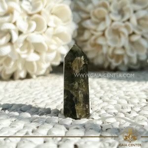Labradorite Crystal polished point tower. Crystal points, towers and obelisks selection at Gaia Center Crystal Shop in Cyprus. Order online, Cyprus islandwide delivery: Limassol, Larnaca, Paphos, Nicosia. Europe and Worldwide shipping.