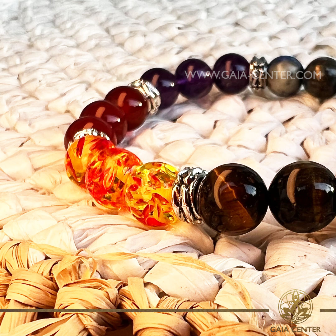 Chakra Bracelet Mixed Beads |7mm beads| at Gaia Center Crystal shop in Cyprus. Crystal and Gemstone Jewellery Selection at Gaia Center in Cyprus. Order online, Cyprus islandwide delivery: Limassol, Larnaca, Paphos, Nicosia. Europe and Worldwide shipping.