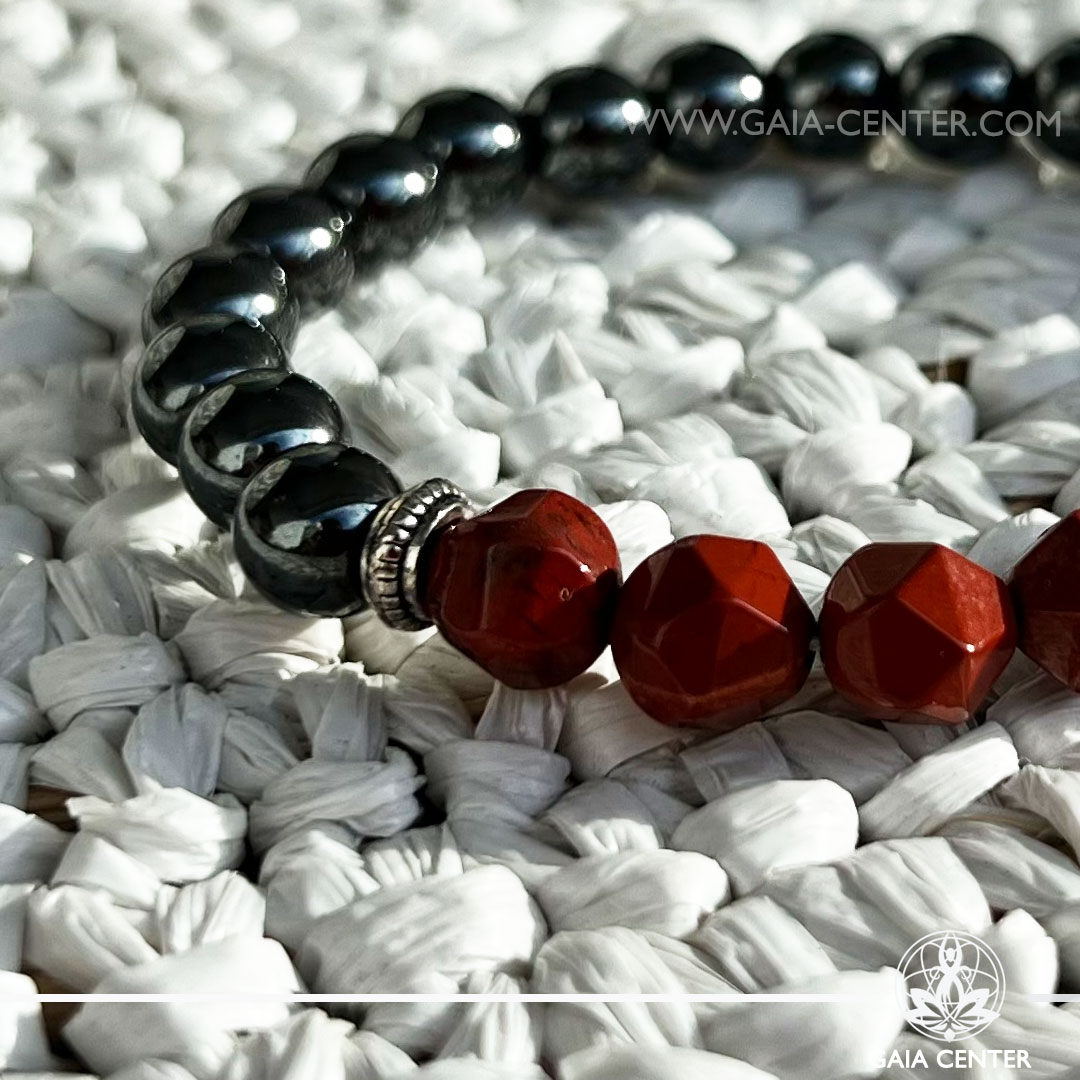 Gemstone Bracelet - Magnetic Red Jasper | GAIA CENTER Crystal Shop in ...