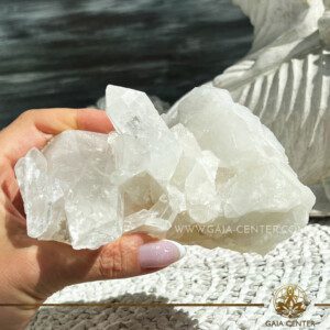 Clear Quartz Crystal Cluster Rough | 776g from Brazil at Gaia Center crystal shop in Cyprus. Crystal tumbled stones and rough minerals, drusy at Gaia Center crystal shop in Cyprus. Order crystals online top quality crystals, Cyprus islandwide delivery: Limassol, Larnaca, Paphos, Nicosia. Europe and Worldwide shipping.