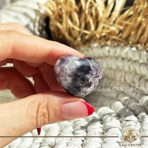 Amethyst Crystal Puff Heart |Mini size 35x30mm| at GAIA CENTER Crystal Shop CYPRUS. Crystal jewellery and crystal pendants at Gaia Center crystal shop in Cyprus. Order online top quality crystals, Cyprus islandwide delivery: Limassol, Larnaca, Paphos, Nicosia. Europe and Worldwide shipping.