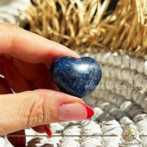 Blue Sodalite Crystal Puff Heart |Mini size 35x30mm| at GAIA CENTER Crystal Shop CYPRUS. Crystal jewellery and crystal pendants at Gaia Center crystal shop in Cyprus. Order online top quality crystals, Cyprus islandwide delivery: Limassol, Larnaca, Paphos, Nicosia. Europe and Worldwide shipping.