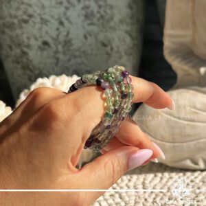 Fluorite - Crystal Bracelet |4mm beads| at GAIA CENTER Crystal Shop in Cyprus. Crystal jewellery and crystal pendants at Gaia Center crystal shop in Cyprus. Order online top quality crystals, Cyprus islandwide delivery: Limassol, Larnaca, Paphos, Nicosia. Europe and Worldwide shipping.