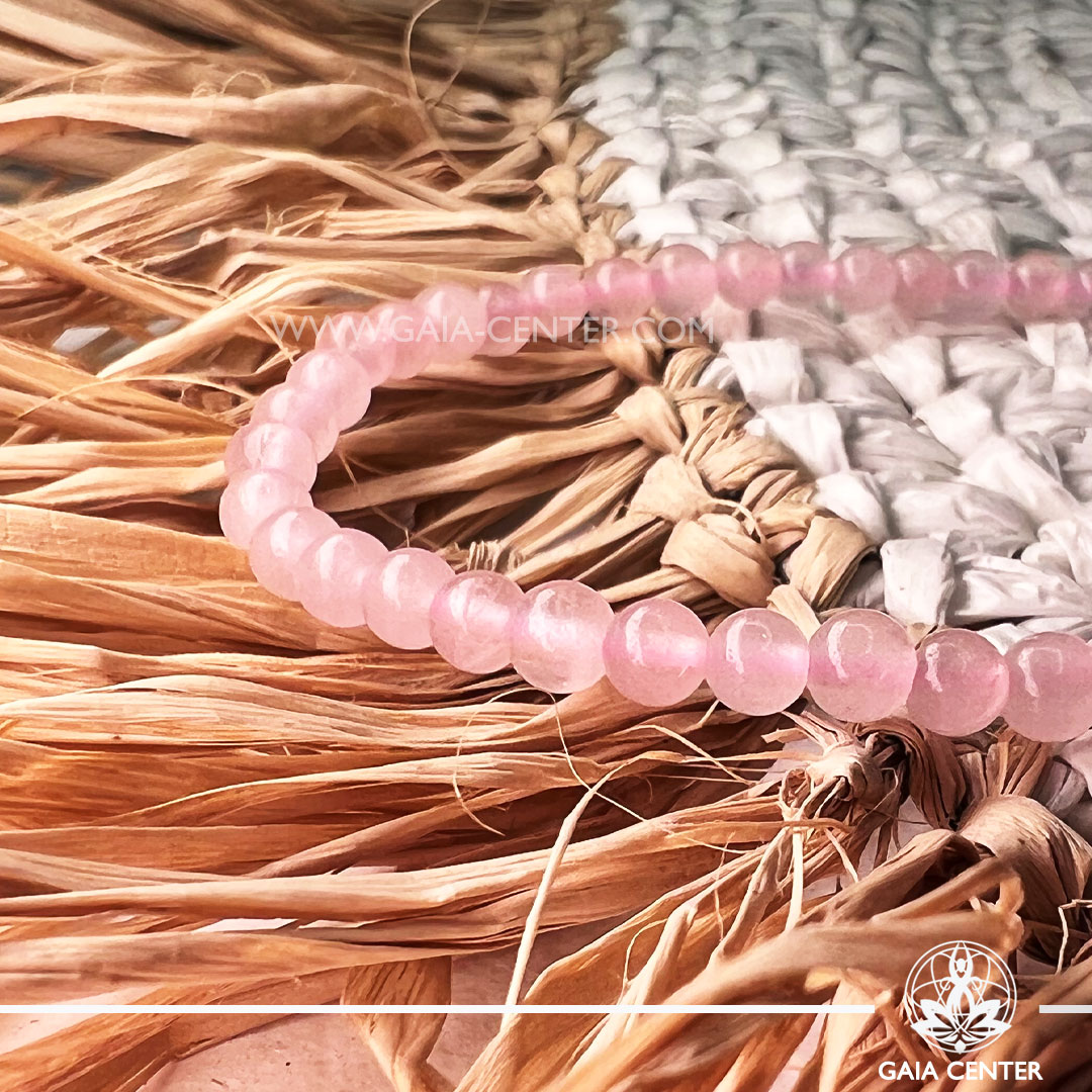 Rose Quartz Crystal Bracelet |4mm small beads| at Gaia Center Crystal shop in Cyprus. Crystal and Gemstone Jewellery Selection at Gaia Center in Cyprus. Order online, Cyprus islandwide delivery: Limassol, Larnaca, Paphos, Nicosia. Europe and Worldwide shipping.