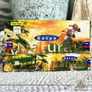 Natural Agarbatti Incense Sticks by Satya. 15g incense sticks in a pack. Order online at Gaia Center | Aroma Incense and Crystal Shop in Cyprus. Cyprus islandwide delivery: Limassol, Nicosia, Larnaca, Paphos. Europe & Worldwide delivery.