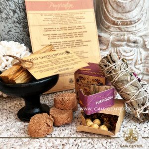 Gaia Smudge Box Gift Set - Purification for Christmas at GAIA CENTER Crystal shop in Cyprus. Order Gift sets online, Cyprus islandwide delivery: Limassol, Larnaca, Paphos, Nicosia. Europe and Worldwide shipping.