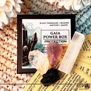 Gaia Power Box - Crystal Gift Set for Protection at GAIA CENTER Crystal shop in Cyprus. A powerful and well-rounded set for protection. Order Gift sets online, Cyprus islandwide delivery: Limassol, Larnaca, Paphos, Nicosia. Europe and Worldwide shipping.