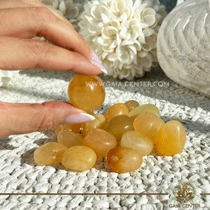 Golden Healer Quartz Polished Tumbled stone at GAIA CENTER | Crystal Shop in Cyprus. Selection of top quality crystals available at our crystal shop in Cyprus. Cyprus islandwide delivery: Limassol, Paphos, Larnaca, Nicosia