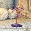 Amethyst Crystal Tree with Purple Agate Base |35 stones| at Gaia Center Crystal shop in Cyprus. Amethyst is associated with calming and balancing energies. The presence of this crystal in tree form, rooted in a Purple Agate base, may create a tranquil environment, aiding in stress relief and emotional equilibrium. Order crystals online, Cyprus islandwide delivery: Limassol, Larnaca, Paphos, Nicosia. Europe and Worldwide shipping.