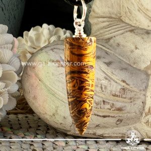 Mariam Jasper Crystal Polished Point Pendant at Gaia Center Crystal shop in Cyprus. Order crystals online, Cyprus islandwide delivery: Limassol, Larnaca, Paphos, Nicosia. Europe and Worldwide shipping.