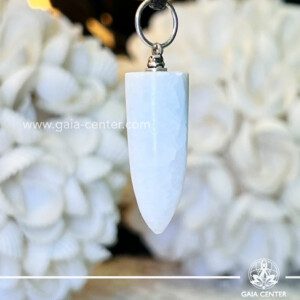 Snow Quartz Polished Point Pendant at Gaia Center Crystal shop in Cyprus. Snow Quartz is renowned for its clarity, both in appearance and energy. Wearing this pendant may bring a sense of calmness and mental clarity, allowing for a peaceful perspective. Order crystals online, Cyprus islandwide delivery: Limassol, Larnaca, Paphos, Nicosia. Europe and Worldwide shipping.