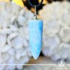 Snow Quartz Polished Point Pendant at Gaia Center Crystal shop in Cyprus. Snow Quartz is renowned for its clarity, both in appearance and energy. Wearing this pendant may bring a sense of calmness and mental clarity, allowing for a peaceful perspective. Order crystals online, Cyprus islandwide delivery: Limassol, Larnaca, Paphos, Nicosia. Europe and Worldwide shipping.