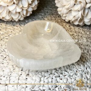 Selenite Crystal Bowl Heart |10cm| at GAIA CENTER Crystal Shop in CYPRUS. The serene energy of a Selenite Crystal Bowl, a divine addition to your sacred space. Crafted from the pure essence of Selenite, this exquisite bowl radiates a myriad of benefits: Cleansing and Purification: Selenite is renowned for its purifying properties. Placing crystals or jewelry within the bowl can cleanse them, restoring their energy to its natural vibrancy. Crystal points, towers and obelisks selection at Gaia Center Crystal shop in Cyprus. Order crystals online, Cyprus islandwide delivery: Limassol, Larnaca, Paphos, Nicosia. Europe and Worldwide shipping.
