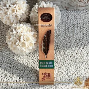 Smudge Incense Native Soul Palo Santo & Sacred Herbs fragrance by Green Tree brand. 15grams incense pack. Selection of natural incense sticks at GAIA CENTER | Crystals and Incense aroma shop in Cyprus. Order incense sticks and aroma burners online, Cyprus islandwide delivery: Nicosia, Paphos, Limassol, Larnaca