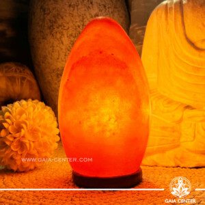 Himalayan Salt Lamp Oval 4kg | 20cm natural polished at Gaia Center | Crystal Shop in Cyprus. Salt and Selenite crystal lamps selection. Order online: Cyprus islandwide delivery: Limassol, Nicosia, Paphos, Larnaca. Europe and worldwide shipping.
